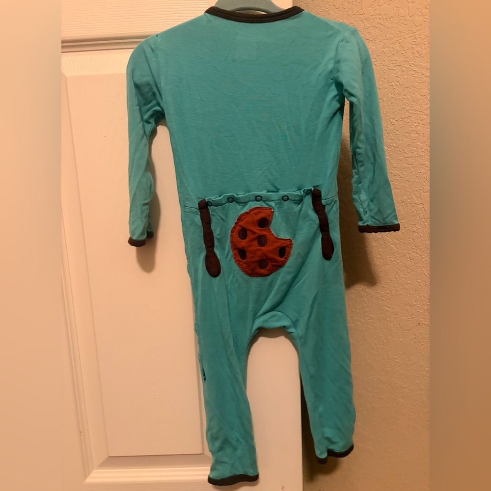 Kickee Pants Aqua Cookie Kids pajamas